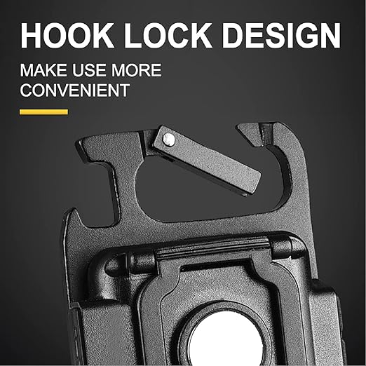 LED Keychain Light 2-Hours Battery Life with Bottle Opener, Magnetic Base and Folding Bracket