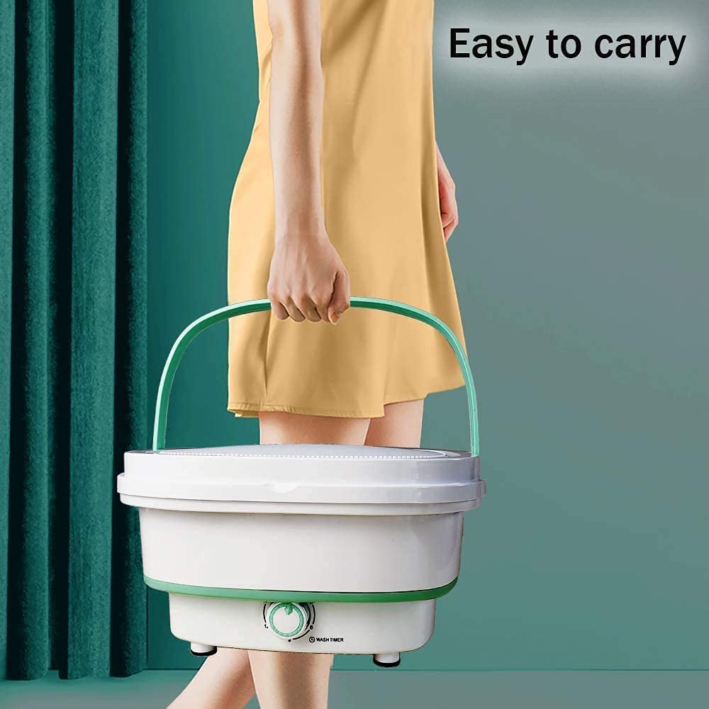 Portable Mini Foldable Washer and Spin Dryer Small Foldable Bucket
