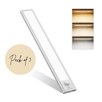Motion Sensor Cabinet Light Strip Indoor ( Pack of 3 )